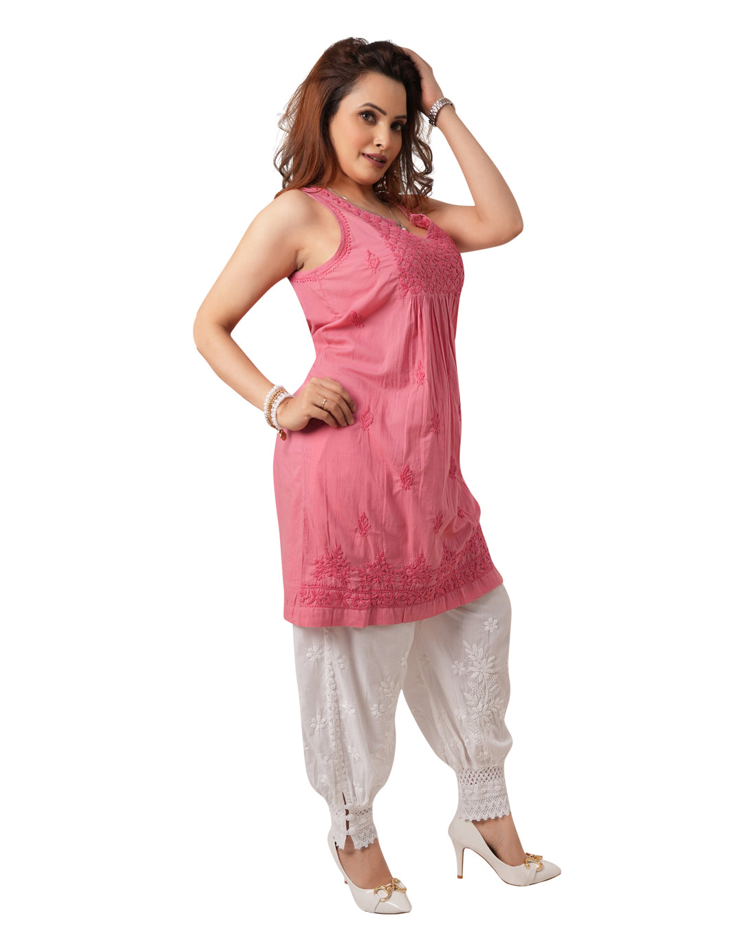 Pink Sleeveless Top