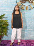 Black Sleeveless Short Top